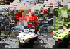 Charlie Millen Kalum Balasuriya from Botanicoir showing the various coco products of the the company