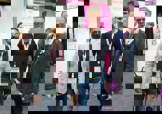 Siby Joseph and Wim Roosen from Dutch Plantin, with Jake Houweling in the middle.