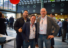 Randor Cena and Nico van der Spek with HSI and Bart Sosef of Biobest in the middle.