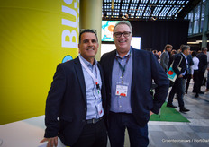 Ofer Ben Zvi of Tomatech with Dean Taylor of Mastronardi Produce