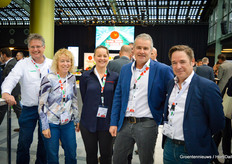 Pieter Vermeulen of Sakata, Hellen Barnes of Tomatoes NZ, Andrea Disco of HortiServices, Rene Zwinkels of Greenco and Bart Sosef of Biobest.