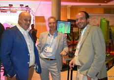 Kris Jans (BelOrta) with Peter van Veen and Dominiek Keersebilck (Demargro)