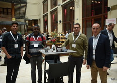 Simon Craeye (Inagro) in conversation with Aruppillai Suthaparan (Norwegian University of Life Sciences), Khalid el Ouadi and Jean-Michel Rabasse (Eastman Group)