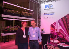 A warm welcome at the MechaTronix stand with Ellen Everaert and Franky Van Looveren from the company