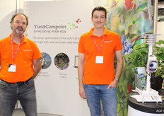 Theo Slaats and Job Stokkermans of YieldComputer. A system to predict harvest by fruit counting.