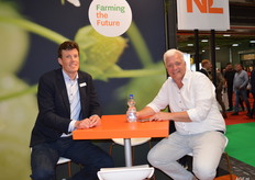 Nikki Hulzebos of GroentenFruit Huis and Jelte van Kammen have good conversations about sustainability