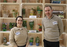 Lea Loet and Mike Leistikow of Mediane, strong in herbal packaging