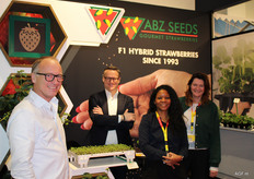 F1 Hybrid strawberry varieties since 1993 at ABZ Seeds: Marc van Wanroij, Frank van der Aar, Ilona Smith and Anoma Lokossov