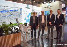 Pfeiffer and TIG gewachshausbau are the partners of Richel in Germany In the photo Wolfgang Neutard, Oleksiy Lysenko and George Antonie & Eike Boysen