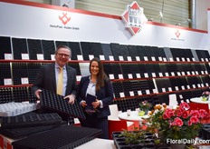 Alfred Boot with Herkuplast and HortiDaily editor Arlette Sijmonsma 