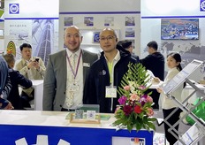 Leo-Martin Stiel of Messe Essen with their IPM exhibitor Lock.