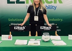 KJ at the EZRack booth.