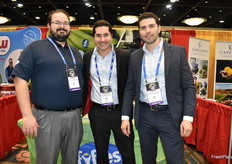Justin Heffernan, Ricardo Echeverri, and Diego Villegas with Fyffes North America. 