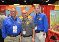 Alan Guzi, Mark Cassius, and Brian Slagel with Sol Group Marketing.