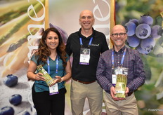 Adriana Fortune, Luciano Fiszman, and Ben Martin with Gourmet Trading Company. The team is excited for the start of the Washington asparagus season. 