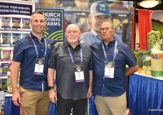Alex McCloskey, Meil Milburn, and Bob Licker with Church Brothers Farms. 