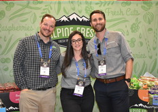 Robert Penna, Ashley Yager and Alex Wegener with Alpine Fresh. 