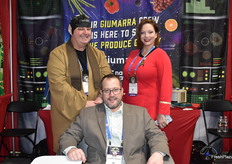 Also having fun with the theme are Gary Caloroso, Rob Campbell, and Kristina Lorusso with Giumarra.