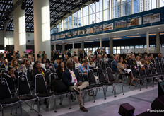 Delegates gather to listen to the speakers