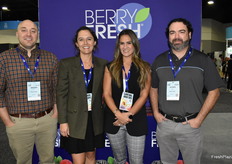Braden Sinn, Laudan Chaffin, Ashley West, and Jaysen Weidner with Berry Fresh. 
