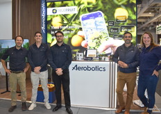 The team from Aerobotics. From left to right Victor van den Berg, Benji Meltzer, Ross Foreman, Vicente Traviesa, and Jessica Davies.