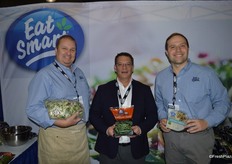 Scott Pickup, Daniel Klausner and Matthew Bernat with Apio show a kale-vegetable blend, a time-saving green bean saute as well as a brand-new avocado ranch Salad Shake up.