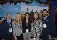 Proudly showing its new water melon mixes are Tony Phillips, Hilary Long, Emily Brookman, Renee Goodwin and John Frey with Frey Farms.