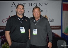 Rob Spinelli and DJ Ryan with Anthony Vineyards are promoting dates at the show, but the company also offers grapes.
