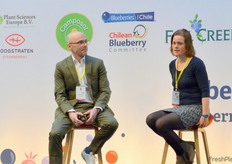 Mihai Ciobanu from Frsh4Cast and Cindy van Rijswick, Rabobank.