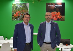 Rafael Lis and Jalal Bouzerda at Salad Time with tomatoes from Morocco.