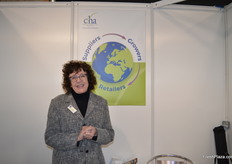 Pat Flynn at CHA supporting the FPC and meeting members and signing up new ones, Pat was also promoting the UK stand at upcoming international events.