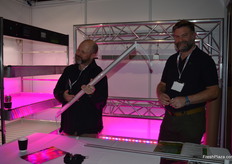 Martin Cruise and Colin Parsons at Vertically Urban which makes LED lights.
