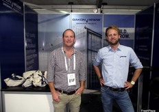 Stuart Blair and Robbie van den Ende from Gakon Netafim Australia