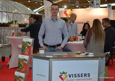 Martijn Vergoossen is one of the young faces at the Vissers booth.