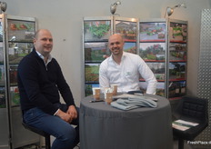 Good-humoured faces at the stand of the mechanical engineering company Basrijs.