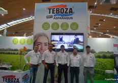 Representing the asparagus specialist Teboza. Company boss Will Teeuwen made it to the second day of the fair this time, unlike last year.