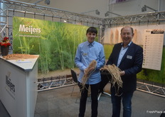 Sjra and René Meijers of the family business of the same name, specialising in the propagation of asparagus plants.