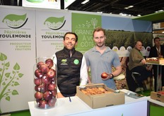 Guillaume Jarret and Jean-Pierre Tolosano on the Pépinières Toulemonde stand