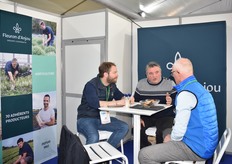 Fleuron d'Anjou, with Baptiste Richard (technical manager), Michel Masse (director of the Fleur d'Anjou cooperative) and Mr Besnard (Besnard company) at SIVAL 2026.