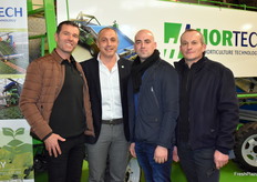 Samuel Lesourd, Johann Visonneau, Luca Casotto and Dominique Terrien in the Hortech stand 