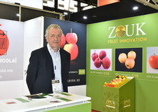 Johan Nicolaï on the stand of the company of the same name and his sister company ZOUK sprl.