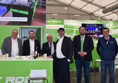 Jean-Michel Lebihan, Jonathan Chiavassa and Guillaume Thellier on the Maf Roda stand.