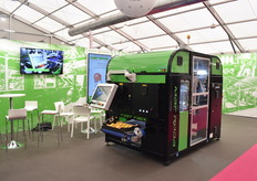 Maf Roda machine on the stand.