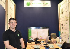 Mathieu Gazeau from ArboFlow who came to present the harvest monitoring application Pommaflow.
