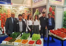 Vvibes, from the left: Saverio Pintaudi (marketing manager), Emanuele Marino (crop specialist), Stefano Recupero (team coordinator), Valentina Recupero (interpreter), Hilary Taranto (interpreter), Biagio Taranto (marketing) and Daniele Reina (Sicily sales manager)