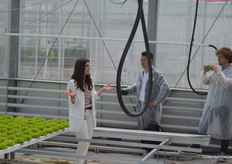 Anna explained the irrigation and fertilisation part was taken out of the teams' hands by the organisation, in consultation with the breeding company that supplied the lettuce.