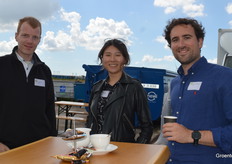 Tim van Daalen (WUR), Yang Huang (Kubo) and Alessandro Barucci (Kubo)