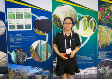 Hebei Yuvi Import Export produces nets solutions and also screens to moderate wind and sun. This is the first time in GreenTech. On the photo are Kris. Brand name is Gezi.