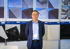 Sichuan Zhifang Net Industry produces nets and screens for shading, wind protection and insect protection. On the photo is Sailor Ho.
