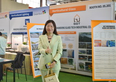 Alica Pan of the Chinese company Shandong Glass Tech Industrial, they are growing very fast and have many new projects